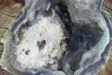 Crystal Filled Dugway Geode (Polished Half) #121706-1